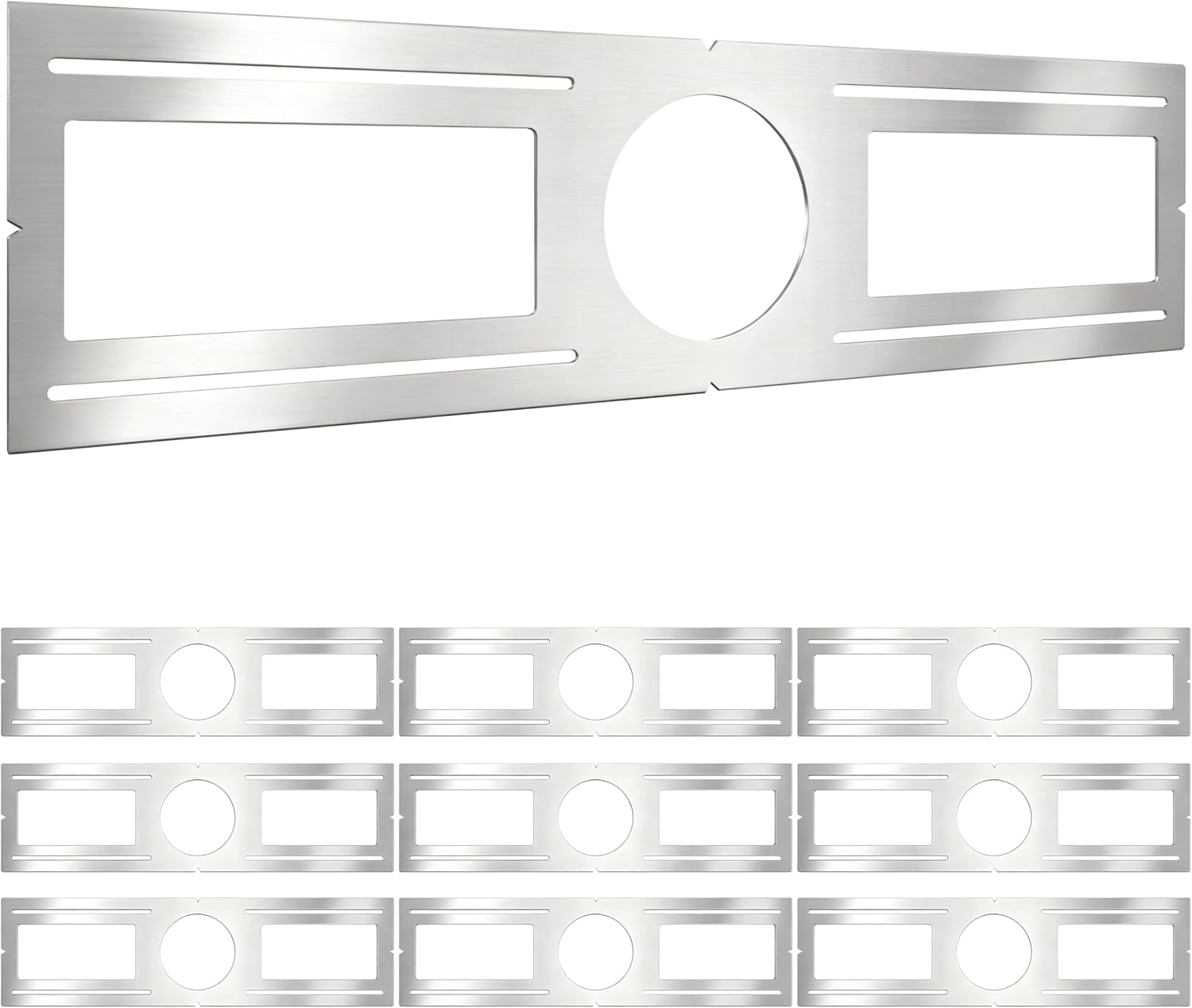 New Construction Mounting Plate, 4 Inch, LED Recessed Lighting Housing Kits for remodeling, Basement remodeling, Hanging Ceiling and LED Lighting, Shallow Recessed Lighting Housing Plate,10PC