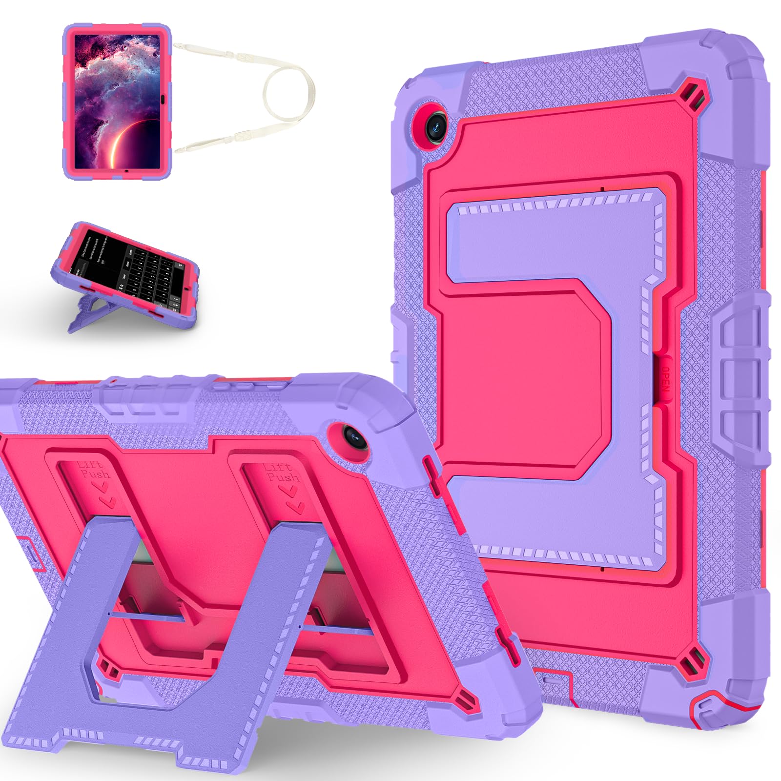 Étui antichoc Galaxy Tab A11+ Plus pour éviter les bris d'écran avec support rigide - 8