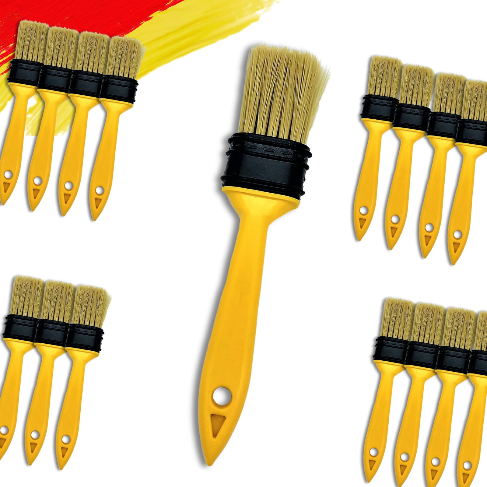 PANCLUB 15-Pack 1.5 Inch Paint Chip Brushes | Plastic Handle Brushes For Paint, Glue, Stain - View #6