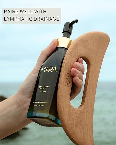 Miniatura 5 de MARA - Aceite corporal de algas naturales + Moringa Sea Sculpt  Cuidado de la piel a base de plantas  Firme, hidrata + refina la piel con escualano