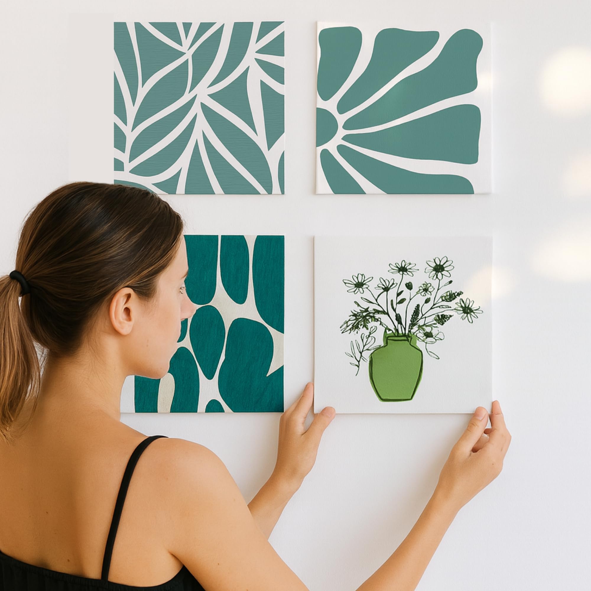 Zenacolor Leinwand Zum Bemalen 3 Größen (30 Stück) - Leinwände Set 280 g/m² 100% Baumwolle - Für Acrylfarbe, Ölmalerei, Gouache