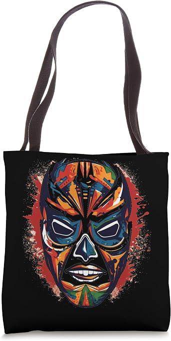 Lucha Libre Mexican Wrestling Mask Luchador Tote Bag