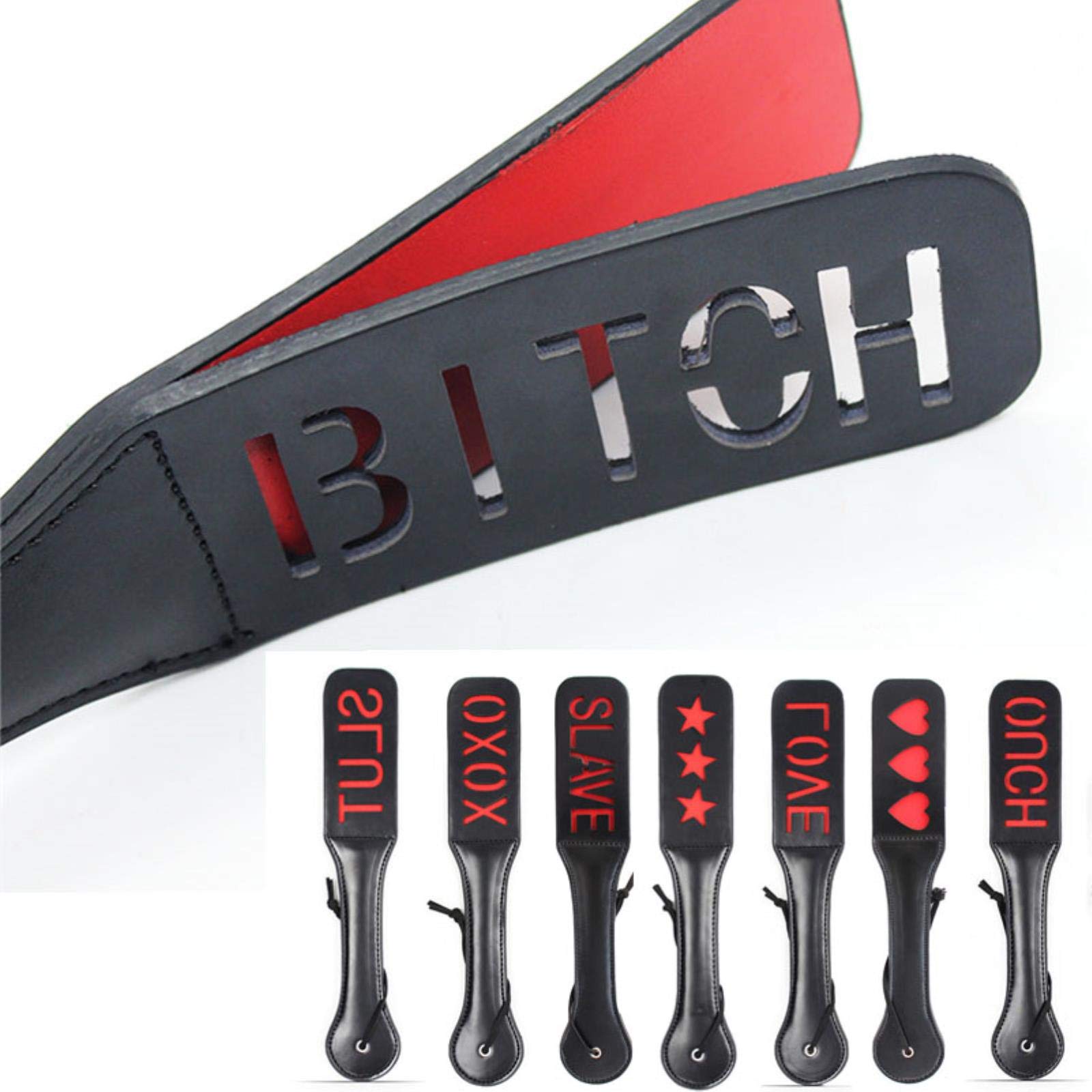 Slut Sex & Mischief Heart Slapper Paddle Whips BDSM Sex Toys pour Couples Bondage