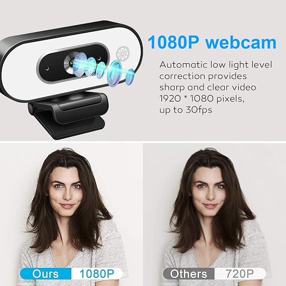 1080P USB Camera Compatible with Switch 2/PC/Mac/Laptop