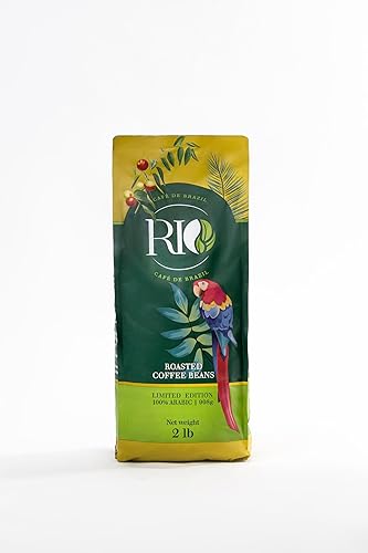 EDICIÓN LIMITADA DE RIO CAFÉ DE BRASIL  GRANJAS ENTERAS ASADAS MEDIANAS OSCUROS  GRANJAS DE ORIGEN ÚNICO BRASIL  CAFÉ GOURMET DE CUERPO COMPLETO -