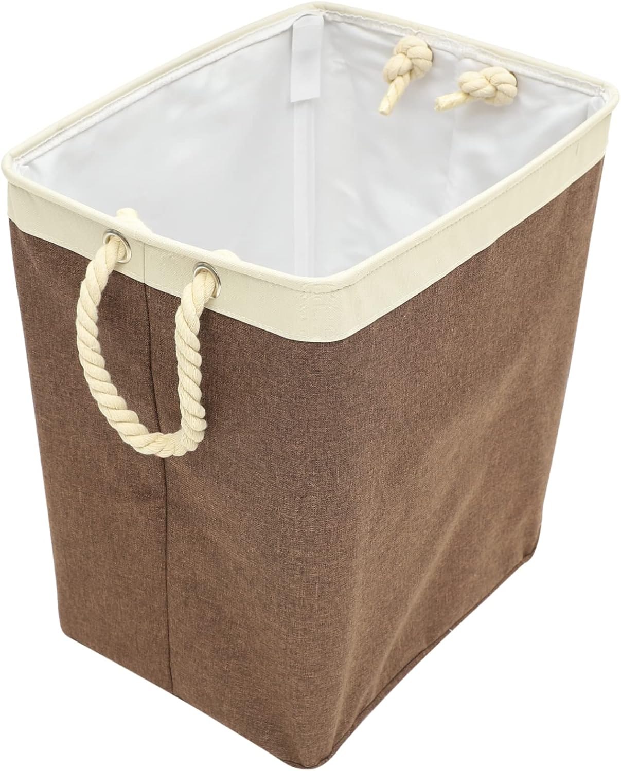 Amosfun Laundry Basket Capacity Hamper for Dirty Clothes Portable Storage for Toys and Blankets for Home Dorm Travel with Handles