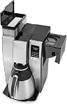 Mr. Coffee Programmable Coffee Maker | 10 Cup Coffee Machine with Thermal Carafe | Stainless Steel