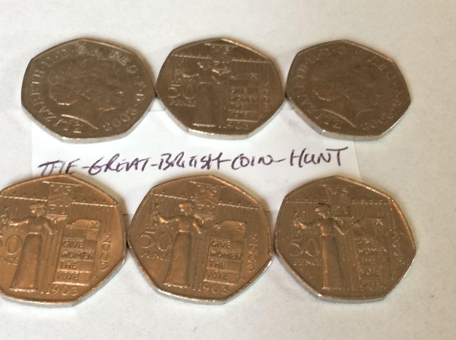 2003 Suffragette Give Women The Vote 50p Commemorative Unlimited Supply W/Sale