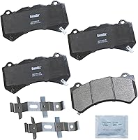 Vista 250 de Pastillas de Freno Delanteras Cerámicas Bendix Priority1 CFC430A para Modelos Selectos INFINITI G35, I30, Nissan 350Z, Altima, Juke, Maxima, Sentra