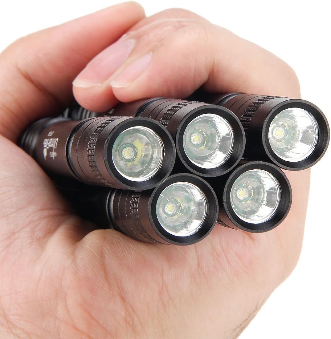 ULTRAFIRE Pocket-Sized Flashlight,UF-3AL,Penlight with White LED,80 Lumens,5 Pack (Flashlight Only)