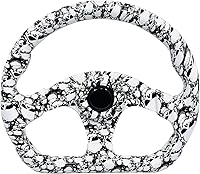 Vista 8 de Volante de Carreras de Coche con Patrón de Graffiti Volante de Derrape Plano de Acrílico para Juego de Simulación de Derrape en PC