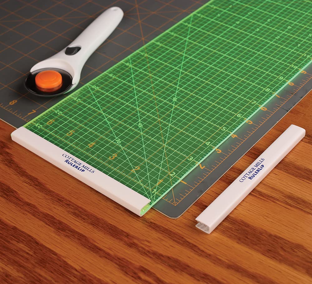 RulerLip 6 Inch - Stabilize Your Ruler - Turns Ruler Into a T-Square - 6 Pack