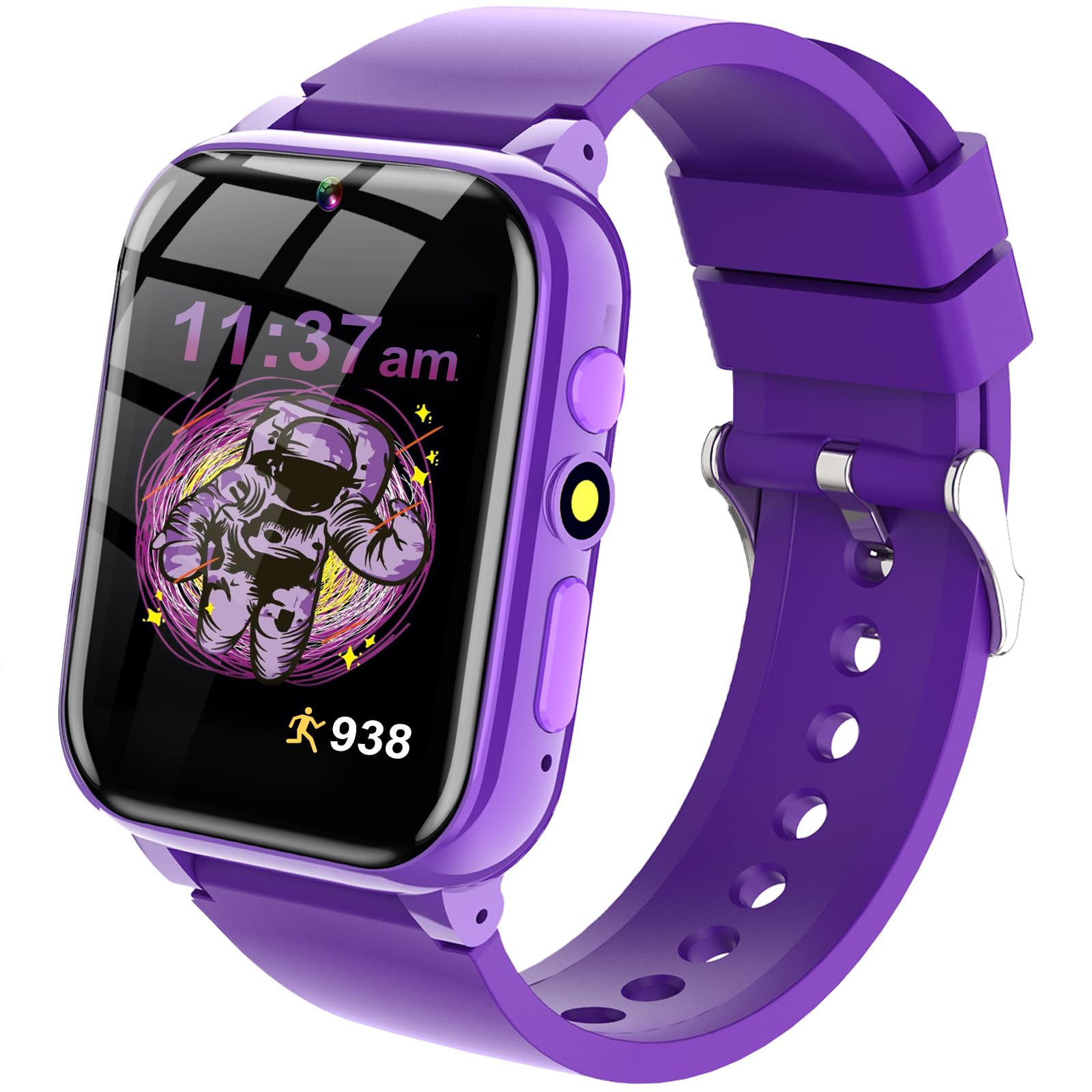 Orologio Smartwatch Bambini 26 Giochi, Sveglia, Schede Didattiche, Storie Audio, Contapassi Calorie, Fotocamera, Musicale, Torcia, Regalo Bambini per Ragazza e Ragazzo