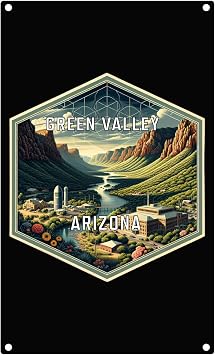 Green Valley Arizona Travel Destination Souvenir Metal Sign 9 x 15