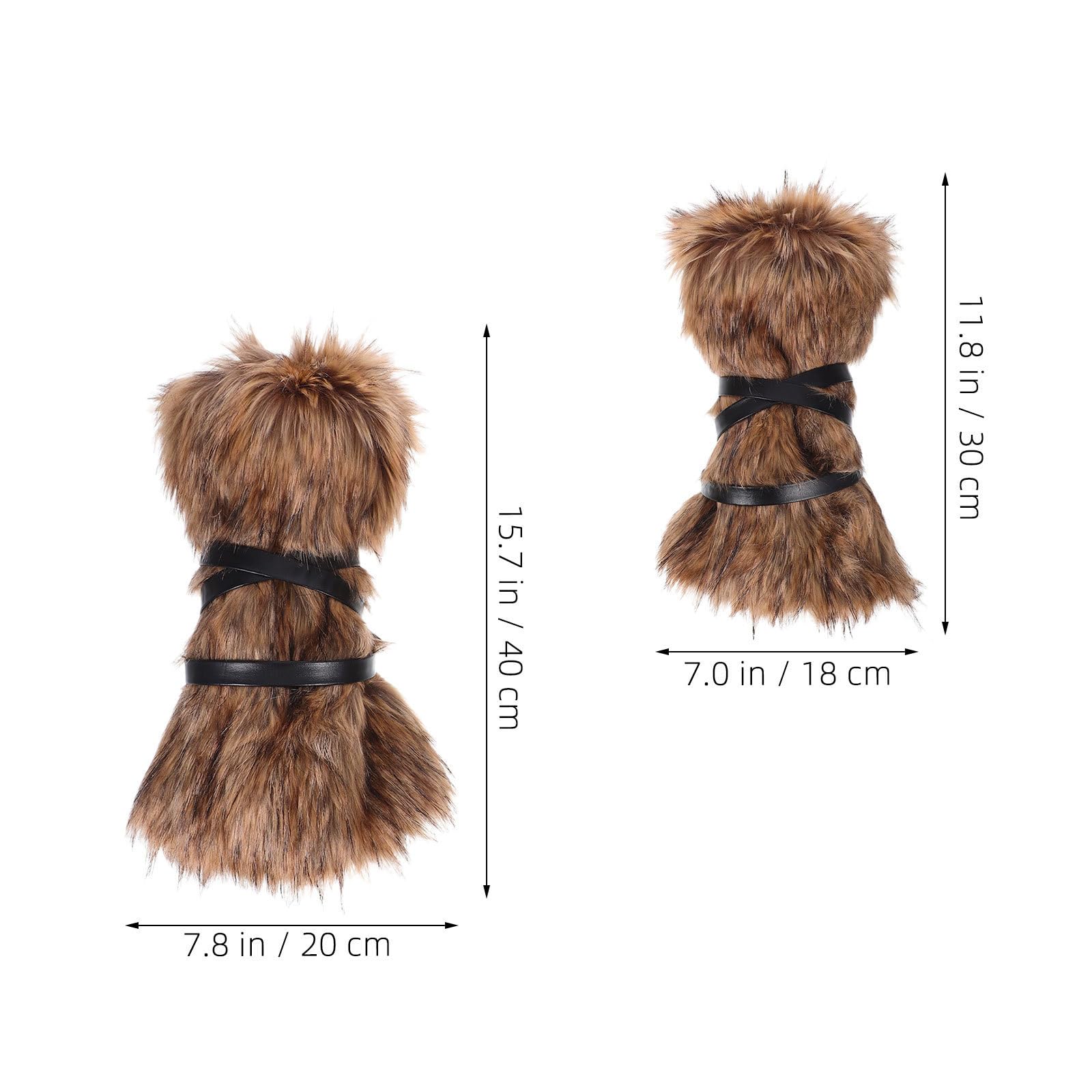 STOBAZA 2 Pares Calentadores de Piernas Vikingos Retro de Poliéster con Correas Ajustables para Festivales y Disfraces de Invierno Estilo Medieval para Hombre y Mujer