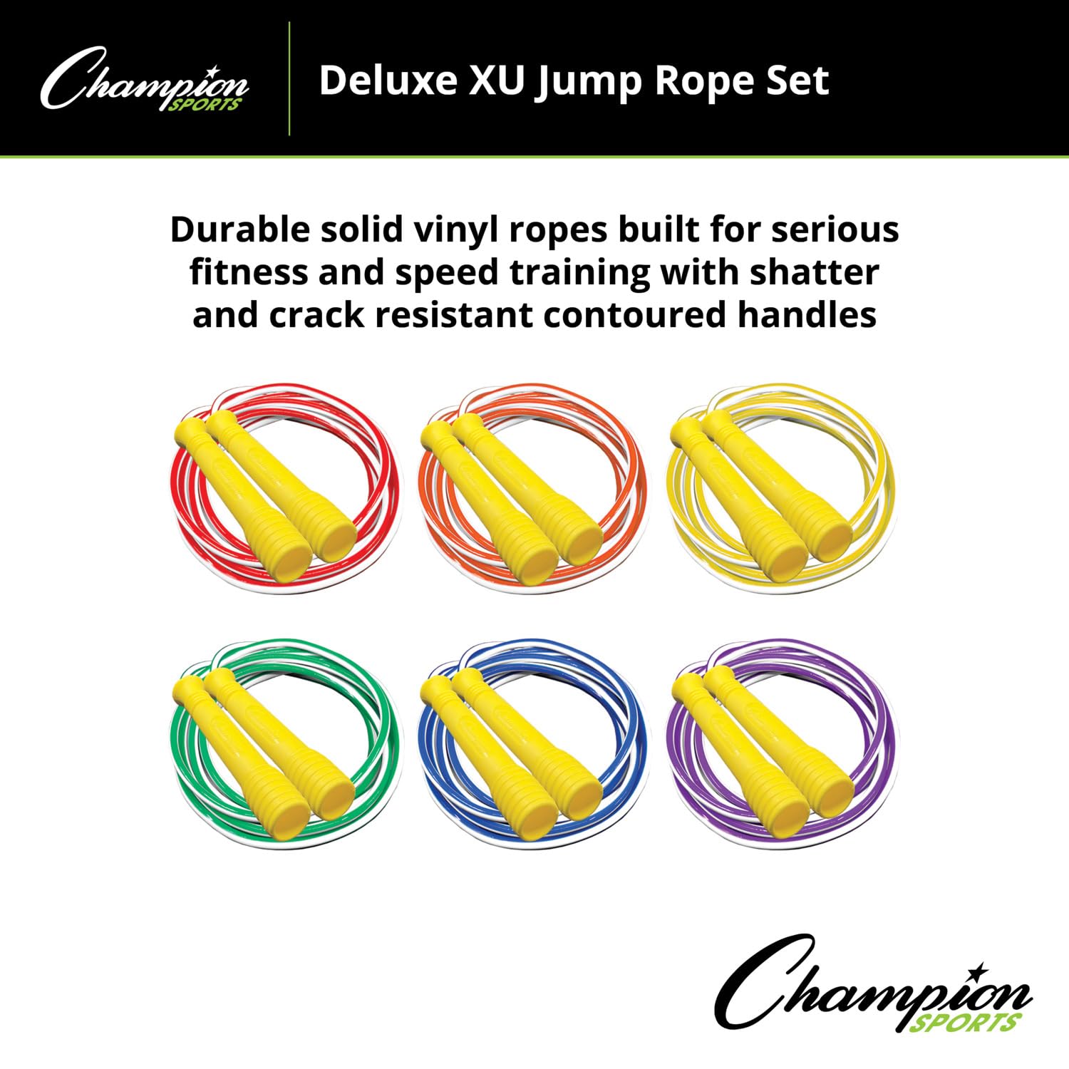 Champion Sports Deluxe XU winylowy zestaw skakanek - w wielu długościach
