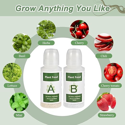 Tigvio Nutrientes Hidropónicos A&B 800ml - Fertilizante para Aerogarden miniatura 4