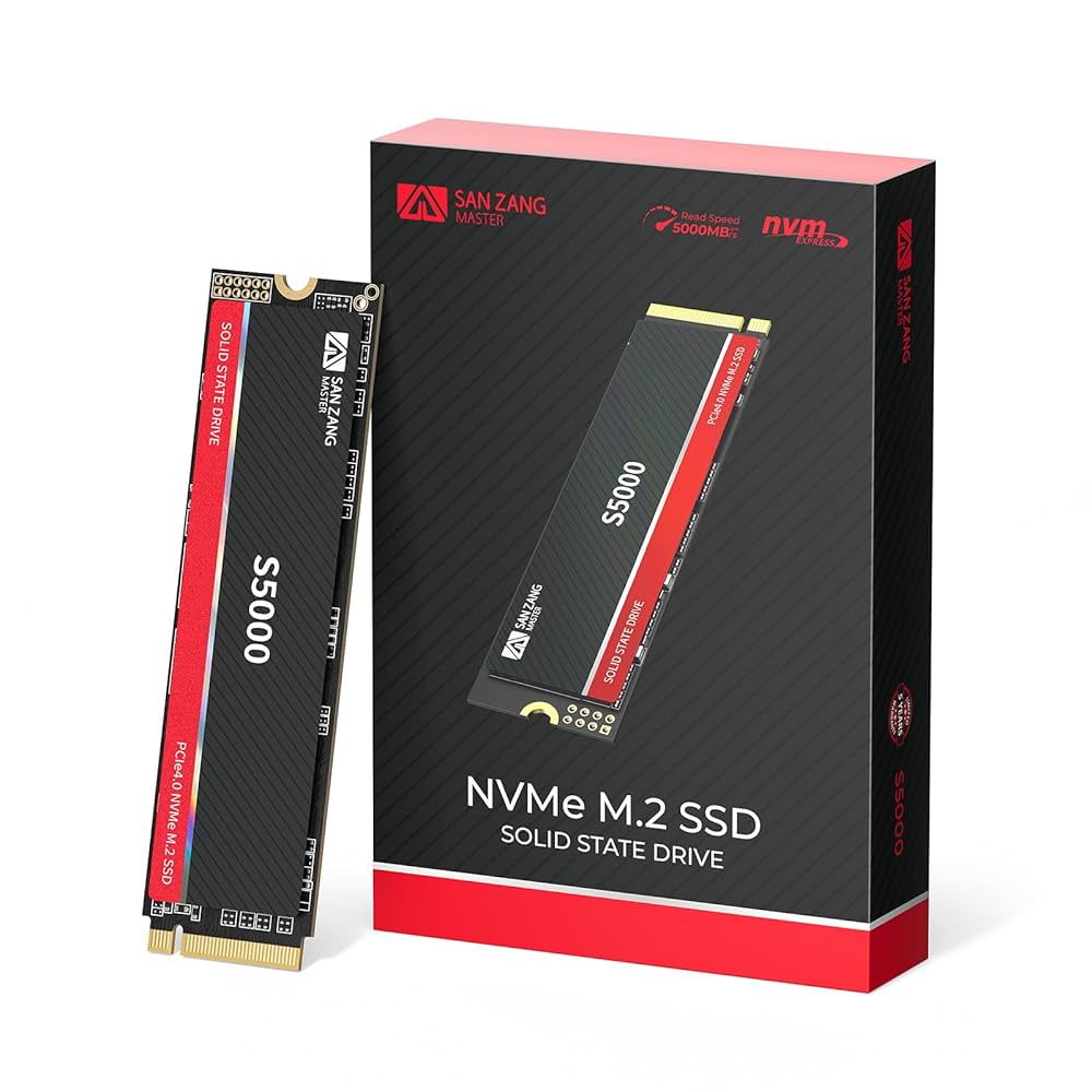 内蔵型SSD SANZANG NVMe M.2 SSD 2TB S5000 Amazon.com: SAN ZANG MASTER M.2 SSD 2TB NVMe SSD PCIe Gen3x4