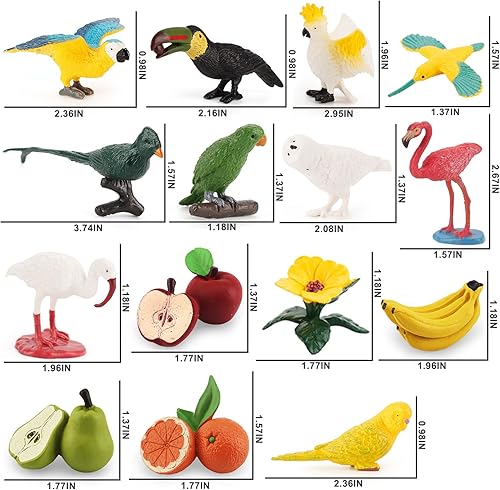 Miniatura 6 de VonkoTuo Juego de juguetes de granja, 14 piezas, figuras de animales de granja, cerdo, caballo, granero, tractor, juguetes, decoración de pasteles,