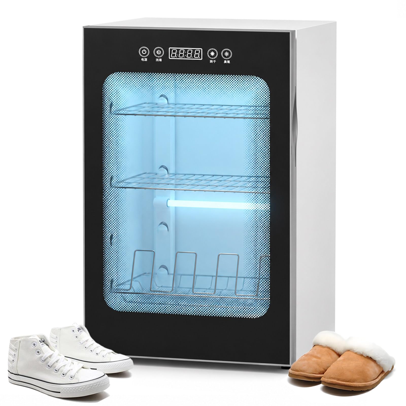 Armoire Sèche-Chaussures Électrique, Système de Séchage à Air Chaud de 400W