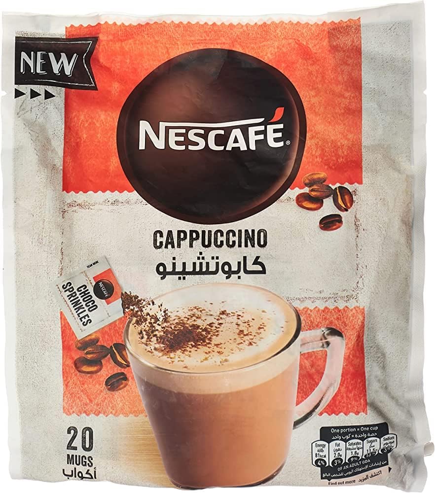 Cappuccino Foamy Coffee Mix With Chocolate Sprinkles 19.3g (20 Sticks)