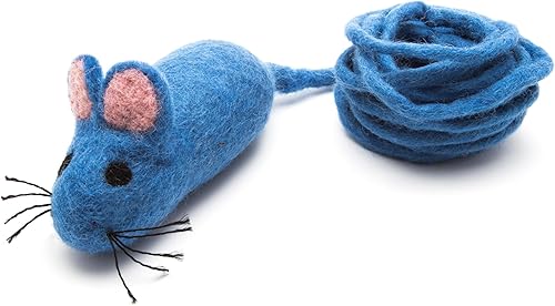 Miniatura 14 de Glaciart One Juguete de fieltro para gatos – Enriquecimiento suave y mullido 100% lana natural – Juego de juguetes interactivos para gatos – Seguro
