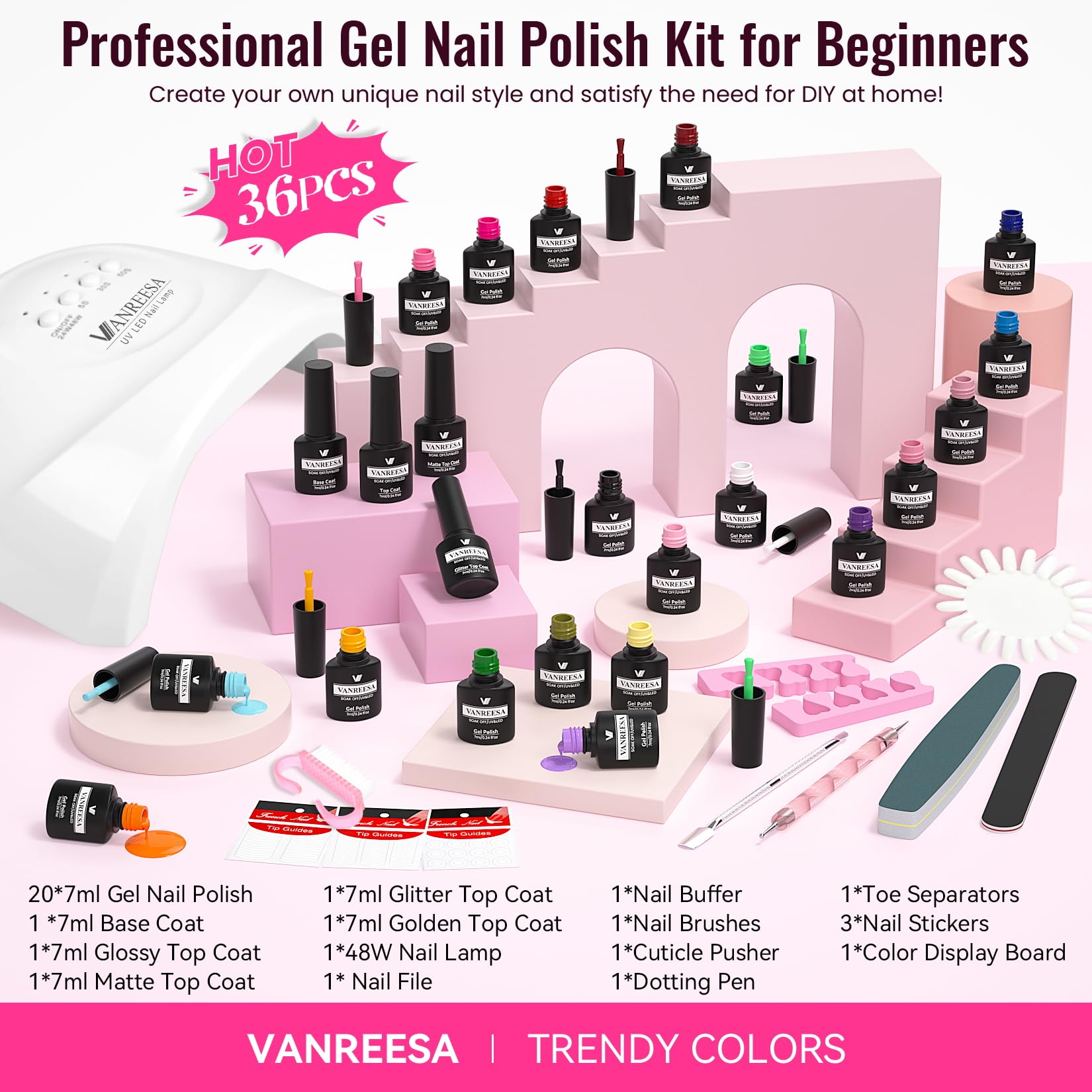 VANREESA Gel Nail Polish for DIY Manicures