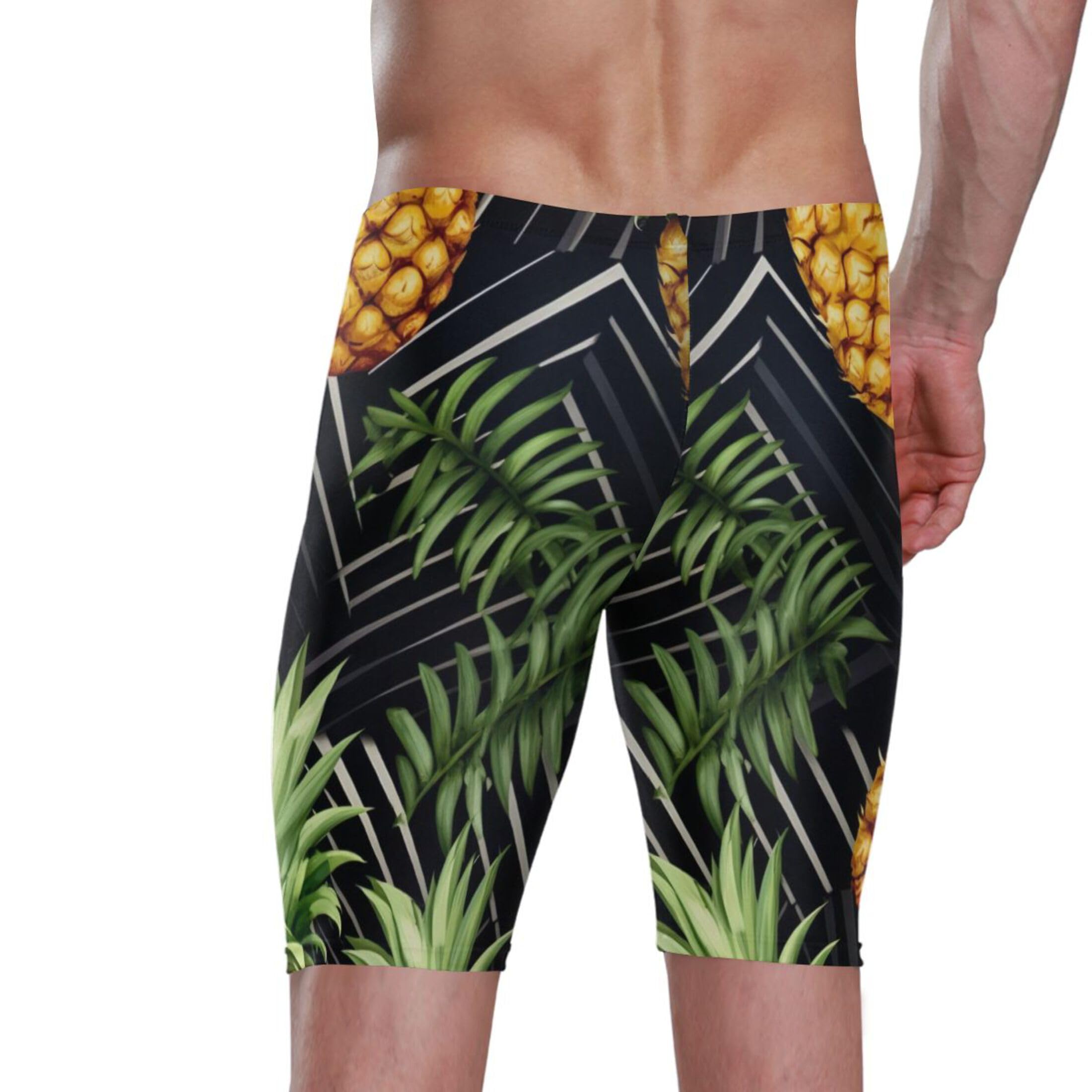 UMIRIKO Pineapple Fruit Men's Swimsuit Swim Jammers L B0400970