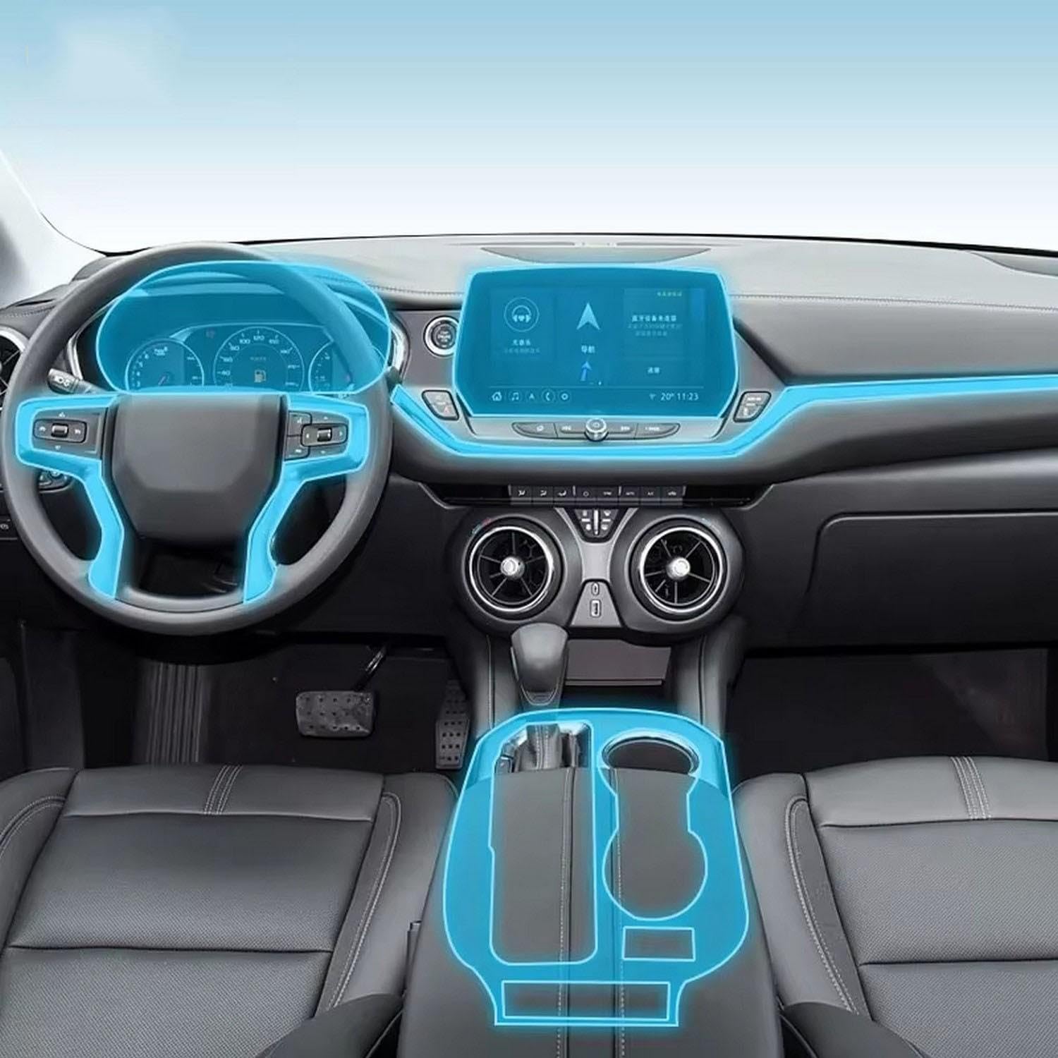 Film protection PPF TPU console Chevrolet Blazer 19-25