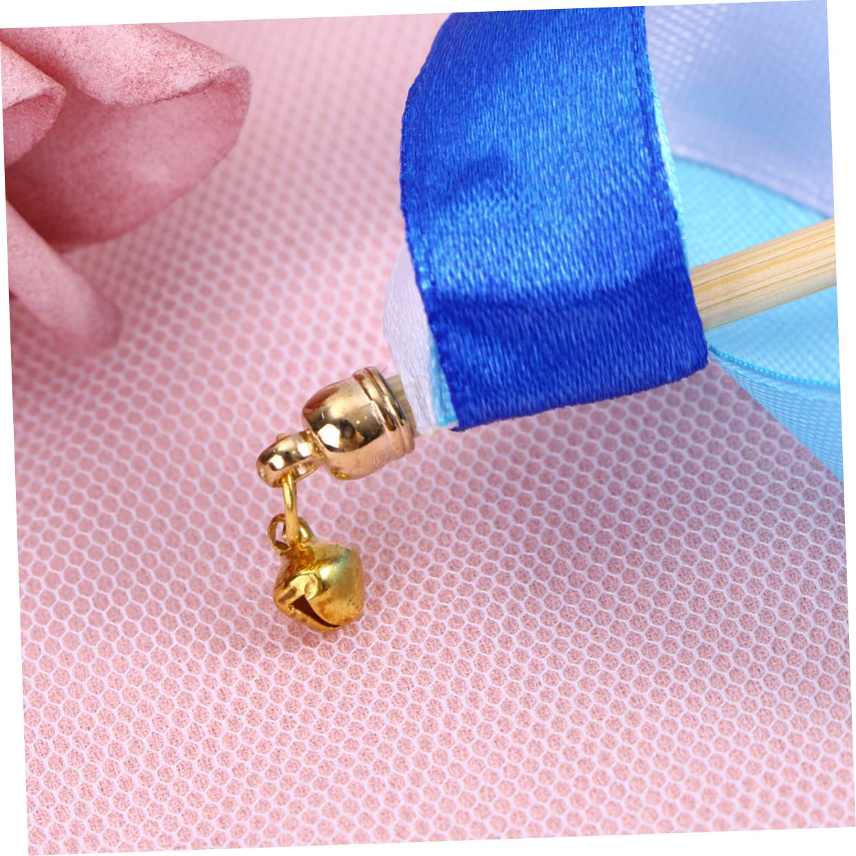 Abaodam 60piezas Varitas Mágicas De Cinta Para Bodas De Varitas De Hadas Con Campanita Decoración Para Ceremonias y Fiestas Azul