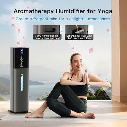 Miniatura 6 de Humidifiers Large Room Bedroom with 7 Colors Light, 2.1Gal(8L) 3 Speed Quiet Ultrasonic Cool Mist Humidifier with 360 Nozzle, Humidity Setting,