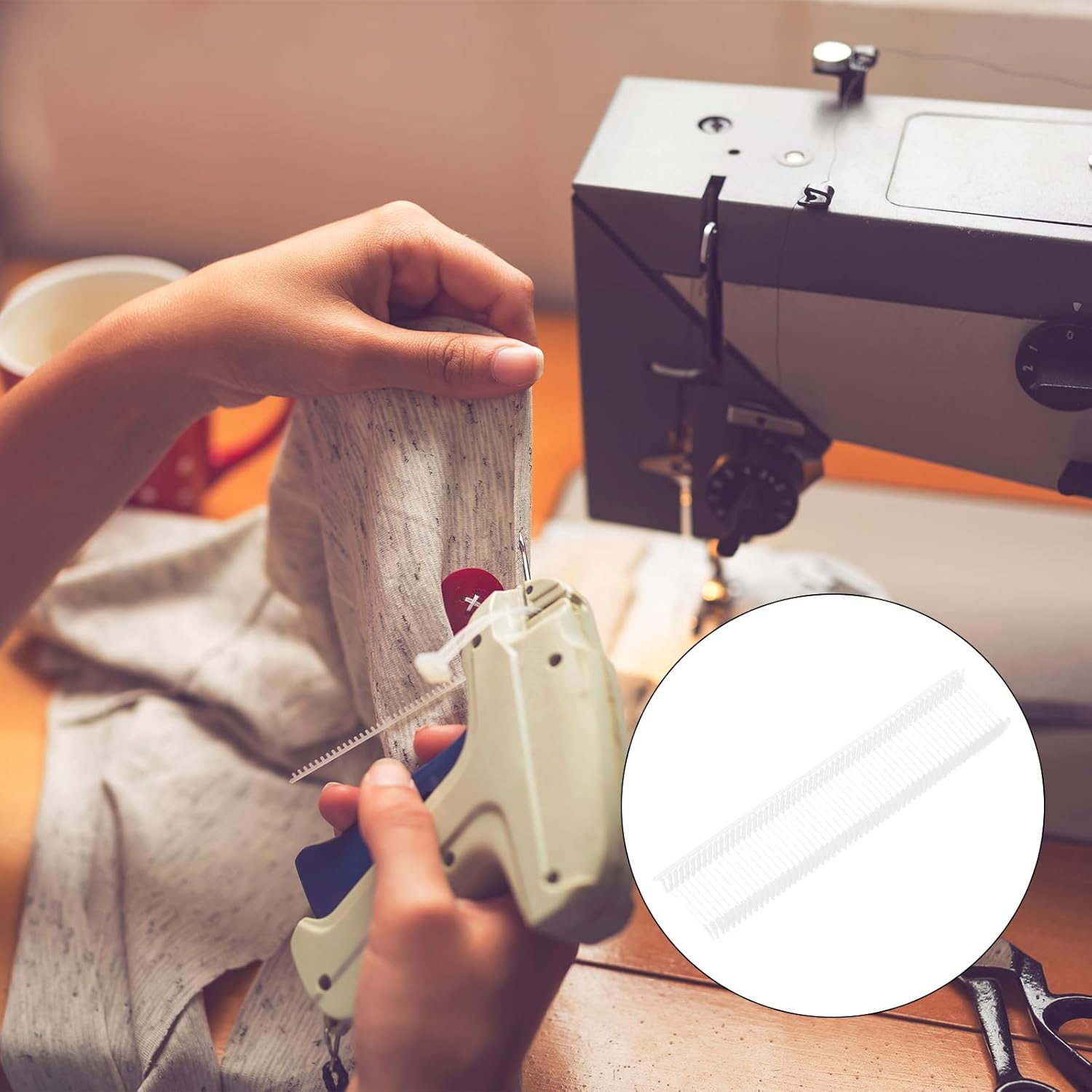MECCANIXITY Standard Tagging Fasteners, Plastic Regular, Standard Label Gun Price Tagging Barbs for Garment Price Tag Label Tagging Barbs 15mm/0.6 Inch, Pack of 1500 White - Image 6