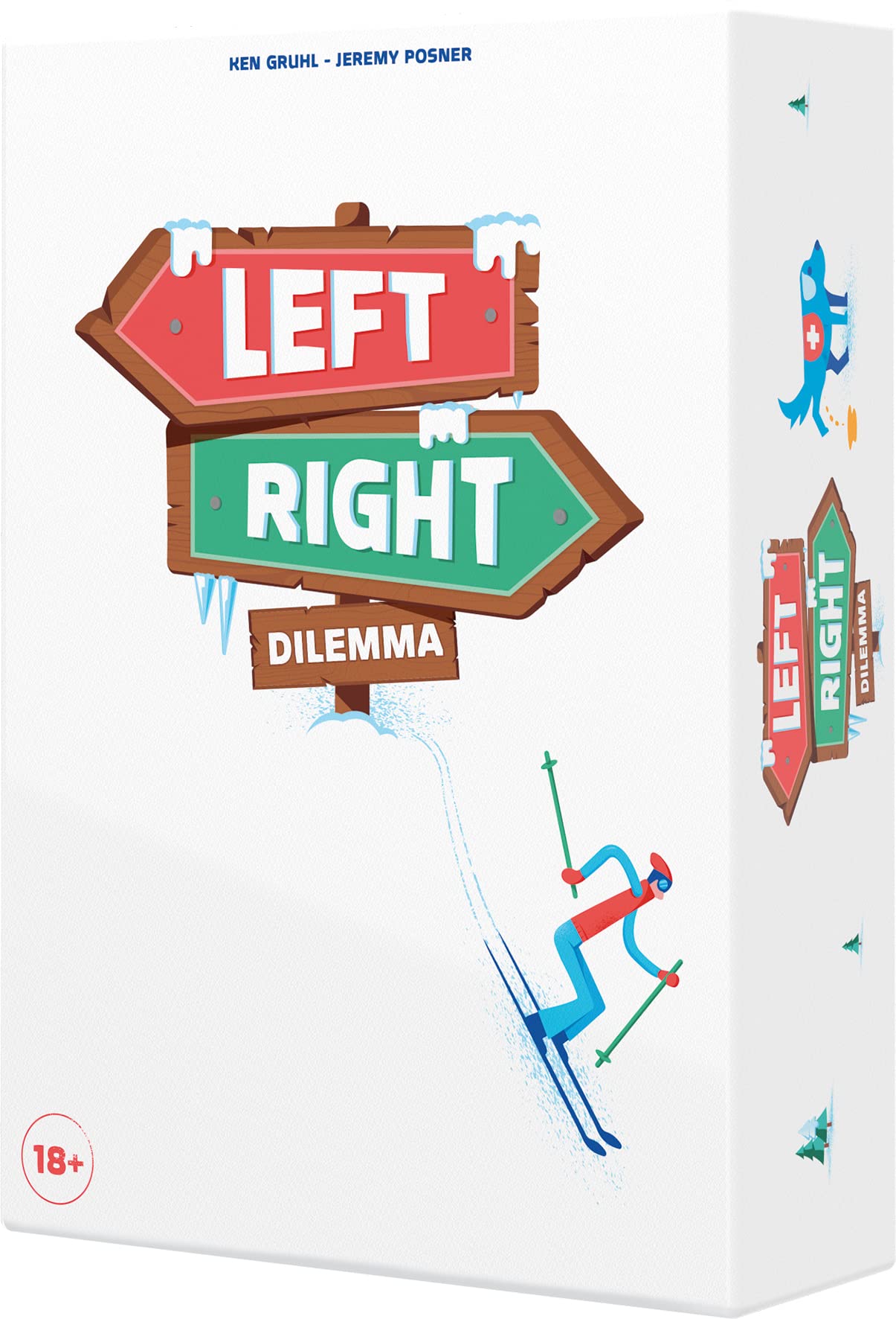 Asmodee - LEFT RIGHT DILEMMA - Gioco di Carte per Adulti - Dilemmi Giantati, Indovina le risposte dei tuoi compagni di squadra - Gioco d'atmosfera cooperativo - 3-6 giocatori - 30 Min- Versione