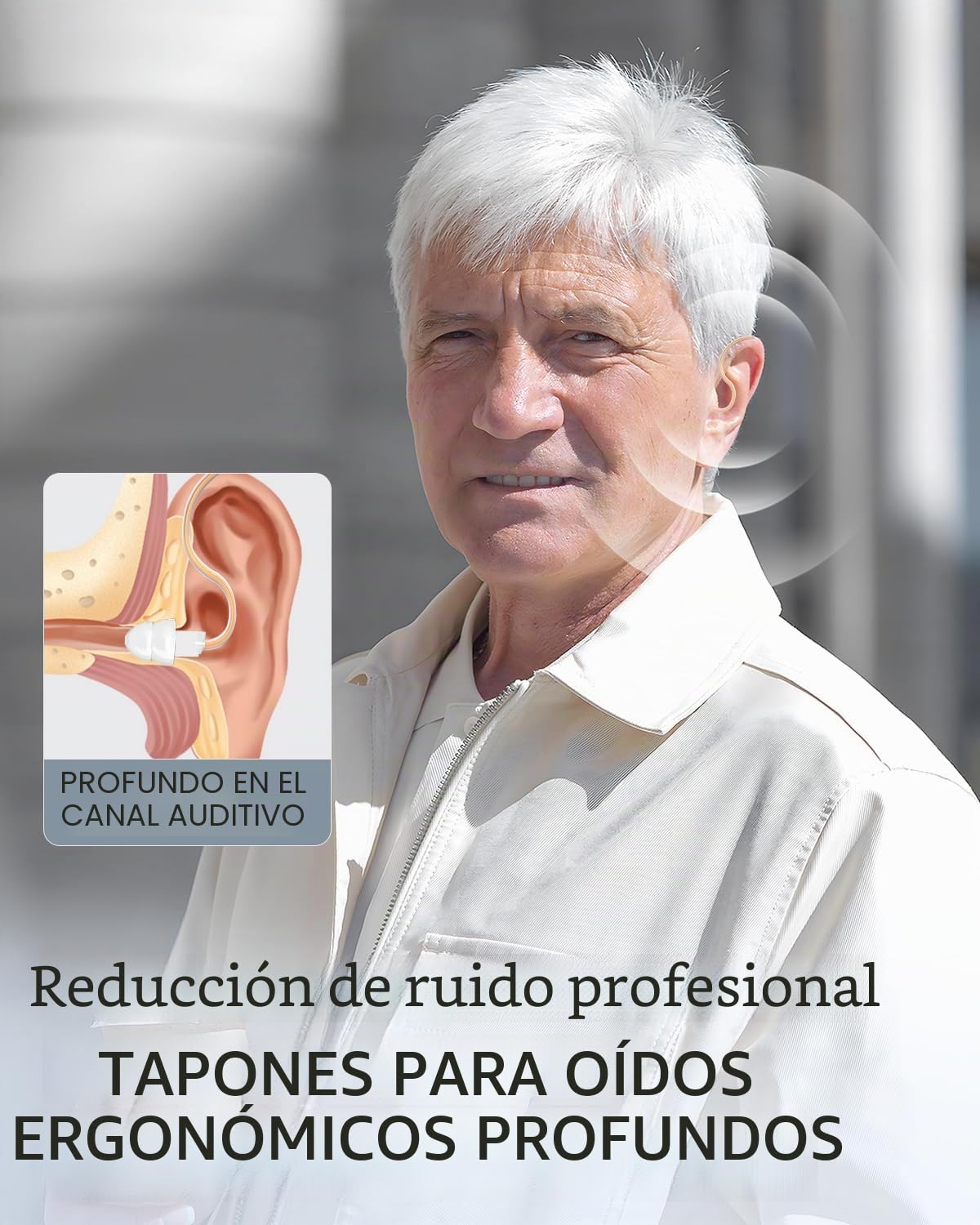 Dispositivo de sonido recargable con filtro de ruido – Batería de 30 horas – Dispositivo de sonido discreto para personas mayores – Fácil manejo