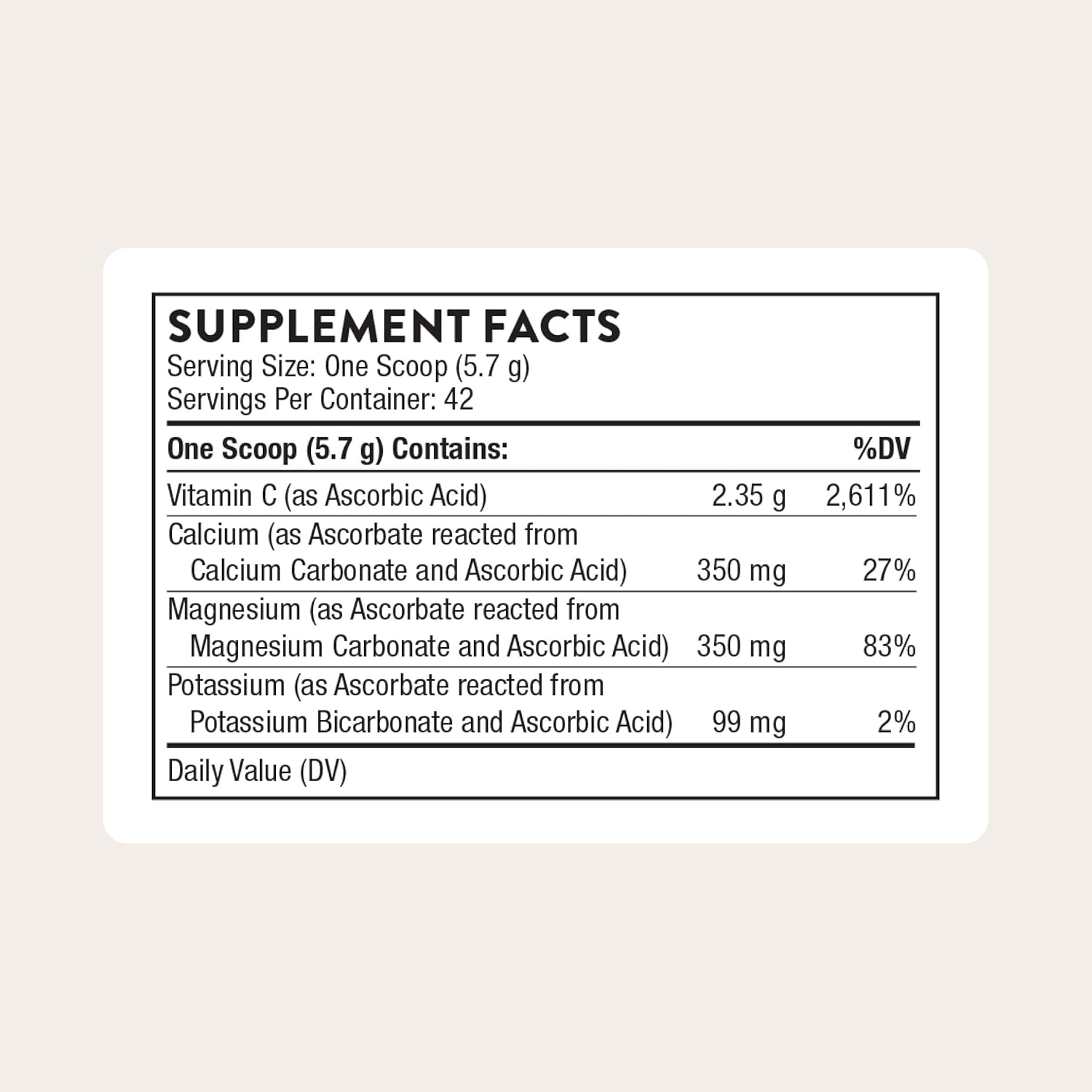 THORNE - High Potency Vitamin C (Formerly Buffered C Powder) - Vitamin C (Ascorbic Acid) with Calcium, Magnesium & Potassium - Supports Healthy Immune Function & Collagen Formation* - 8.47 Oz - Image 2