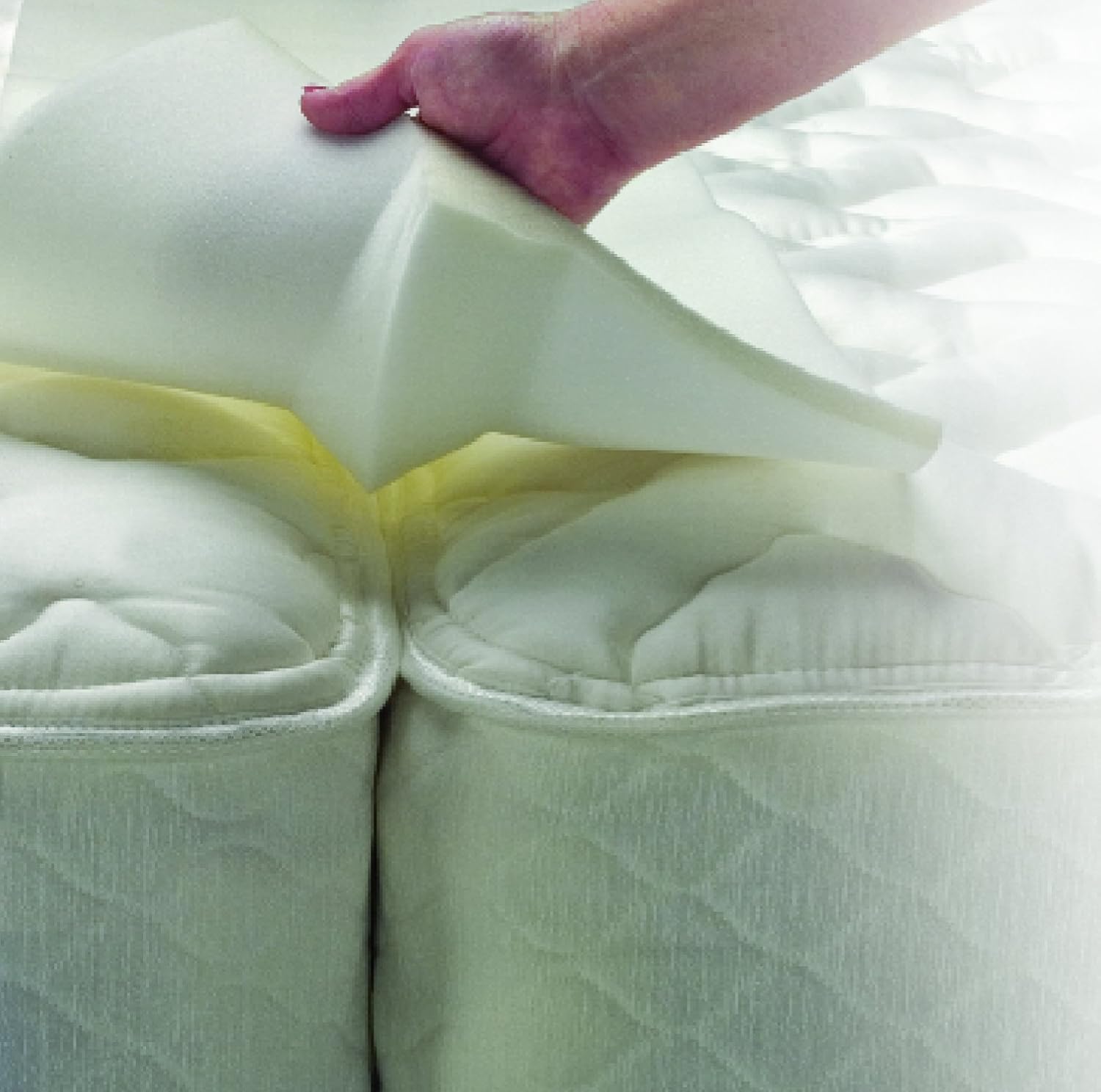Sleep Innovations Foam Bed Bridge, Made in The USA with a 10-Year Warranty - Transforms Two Twin Beds into a King Size Bed