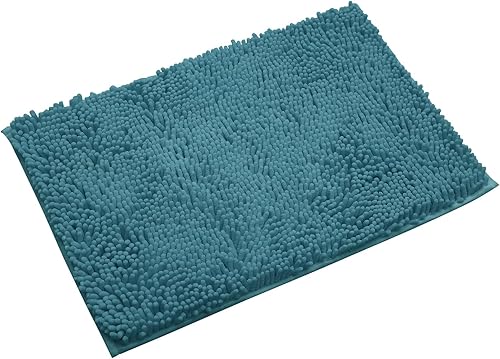 Miniatura 10 de Alfombra de baño antideslizante, de microfibra extrasuave con respaldo antideslizante, absorbente de agua y polvo, de secado rápido, tapete de ducha