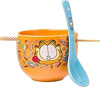 Vista 141 de Silver Buffalo The Powerpuff Girls Girl Power Featuring Blossom, Bubbles, and Buttercup Ceramic Ramen Noodle Rice Bowl with Chopsticks, Microwave