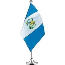 GentleGirl Guatemala Flag Table Flag Desk Flag Office Flag International World Flag Banner Festival Event Celebration Office Decor Desk Home Decoration