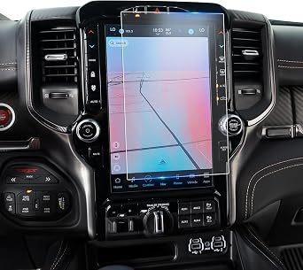 Matte 2019-2026 Ram 1500 2500 3500 Screen Protector 12" for Dodge Ram Laramie/Rebel/RHO/Limited/Limited Longhorn/TRX Uconnect 12-inch Touchscreen, 9H Tempered Glass 2025 2026 Ram 1500 Accessories