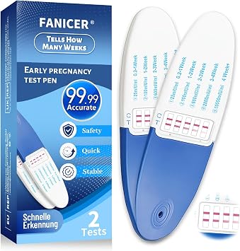 2 x Pregnancy Test, Rapid Detection, Individually Packaged Pregnancy Cycle Tests, Fast & Easy Home Pregnancy Tests, Early Detection Pregnancy Tests, Clear Results, Blue