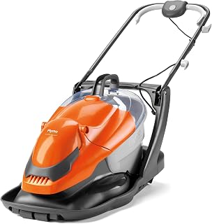 Flymo EasiGlide Plus 360V Hover Collect Rasenmäher – 1800-W-Motor, 36-cm-Schnittbreite, 26-Liter-Grasfangbox, klappt flach, 10-m-Kabellänge, Orange und Grau
