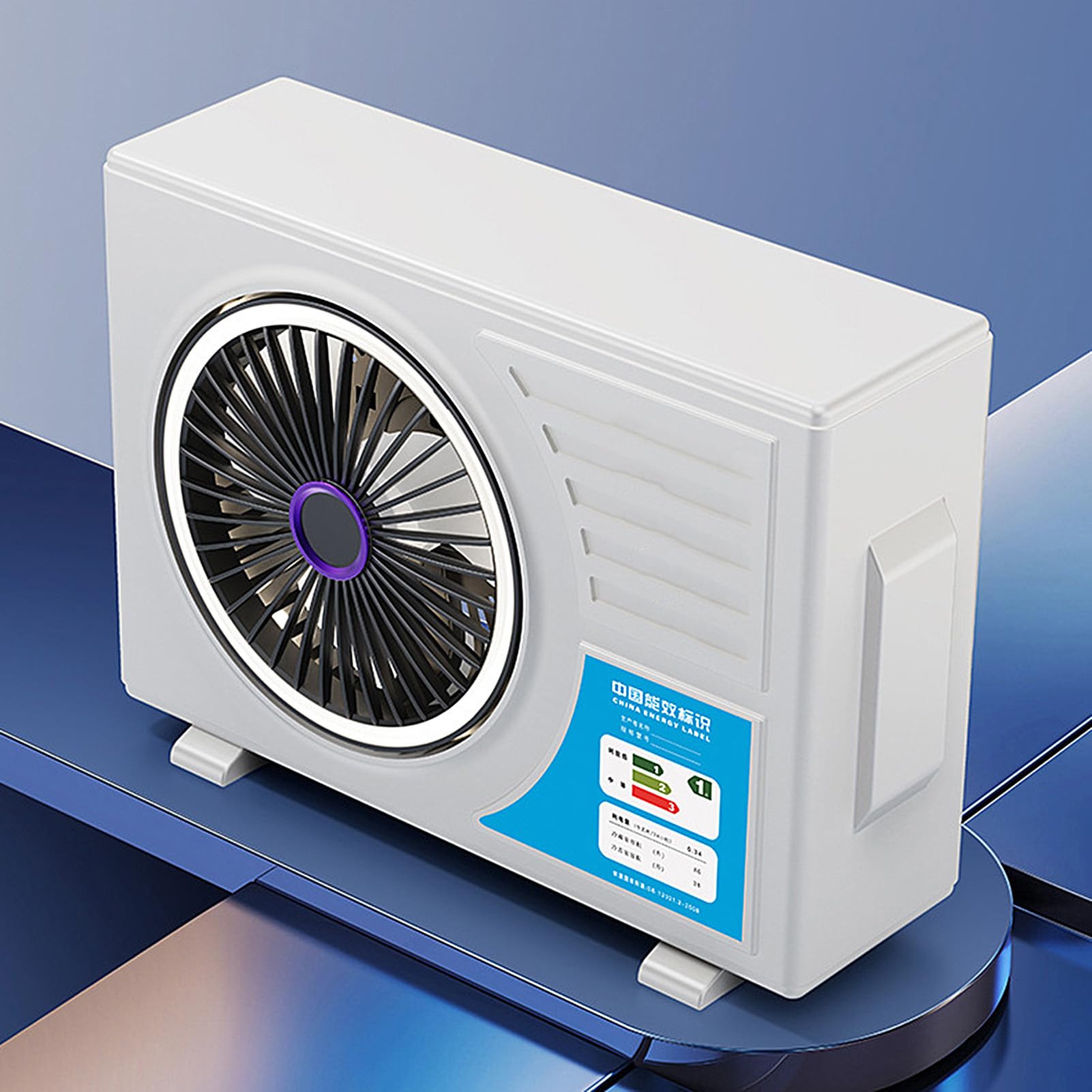 Ventilatore da Scrivania Ricaricabile con luce notturna