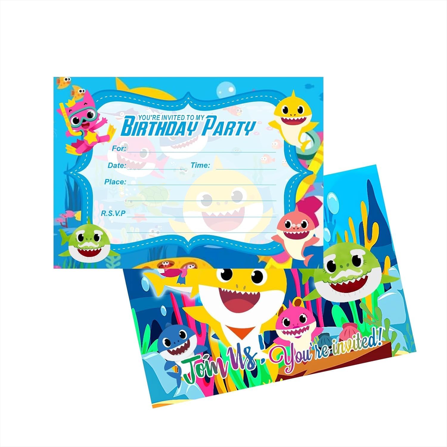 12PCS Birthday Invitations Birthday party supplies decorations (1)
