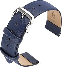 cobee Soft Calf Leather Watch Strap Quick Release for Men Women Universal Calf Leather Watch Strap with Stainless Steel Clasp