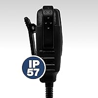 Vista 6 de SHEEPDOG MICROPHONES Micrófono de altavoz resistente con cancelación de ruido extremo, compatible con Kenwood 2 pines NX y TK