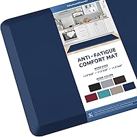 Vista 8 de KitchenClouds - Tapete acolchado antifatiga, impermeable, antideslizante, para escritorio de pie, cocina, hogar, fregadero y oficina, 17.3 x 28 Gris