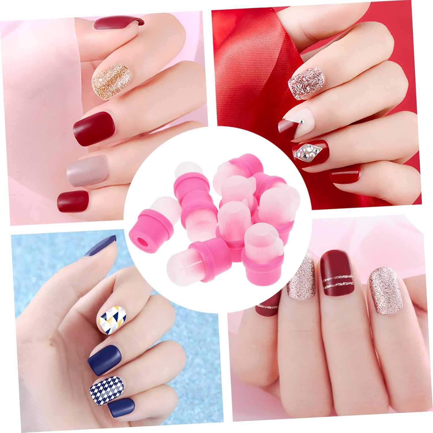 20pcs Nail Soaker Remover Caps Manicure Nail Polish Removal Tool for Gel and Glitter for Home and Salon Use Protects Natural