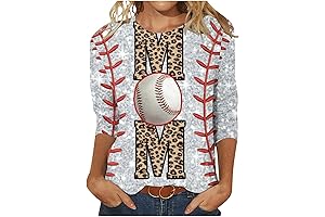 Tunic Pullover with Iron-On Baseball Transfers