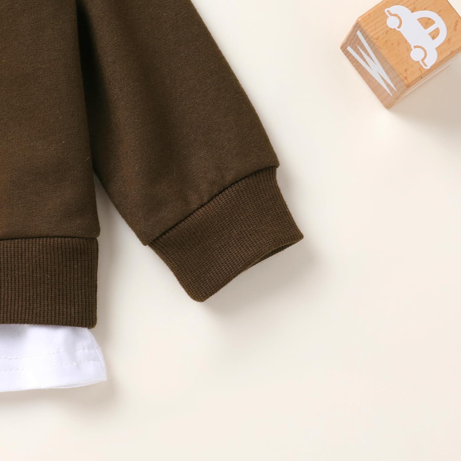 YOUNGER TREE Toddler Fall Outfits Baby Boy Sweatshirt Top Sweatpants Set Cute Sweatsuit for Boy Winter Clothes with Hat